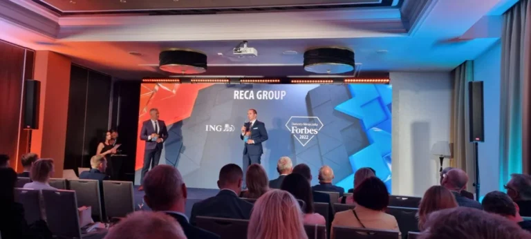 Forbes Diamond Award 2022 for Reca Group Sp z o.o.