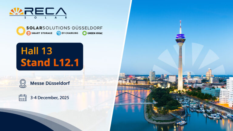 Meet Reca Solar at Solar Solutions Düsseldorf 2025 – Hall 13 – L12.1